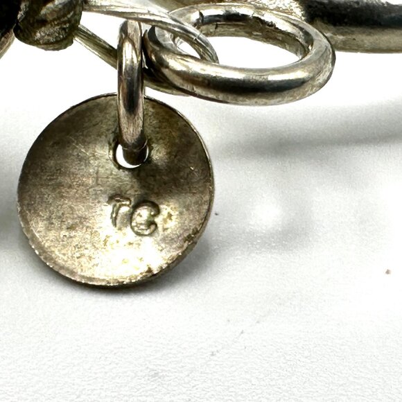 Native American Chunky Turquoise & Sterling Silver Bracelet — EUC - Picture 6 of 13